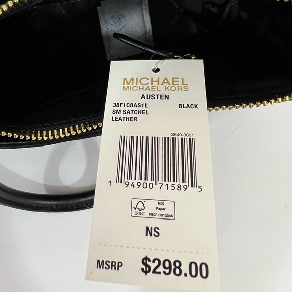 NWT MICHAEL KORS AUSTEN SMALL SATCHEL HANDBAG - Picture 7 of 8